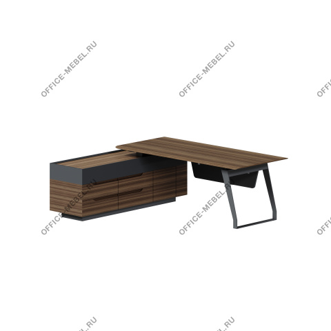 Стол на опорной тумбе 2200х1800х750 на Office-mebel.ru