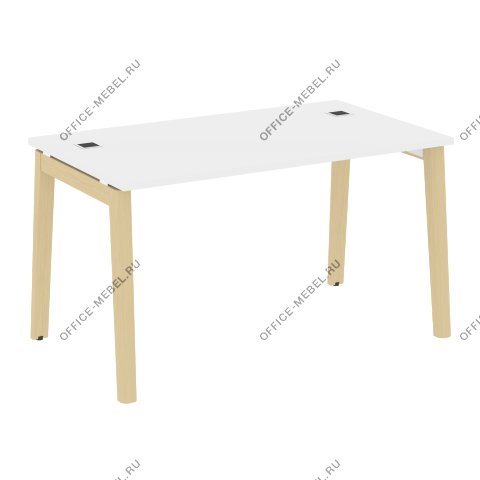 Стол рабочий руководителя, опоры - массив дерева OW.SRR-3.8 на Office-mebel.ru