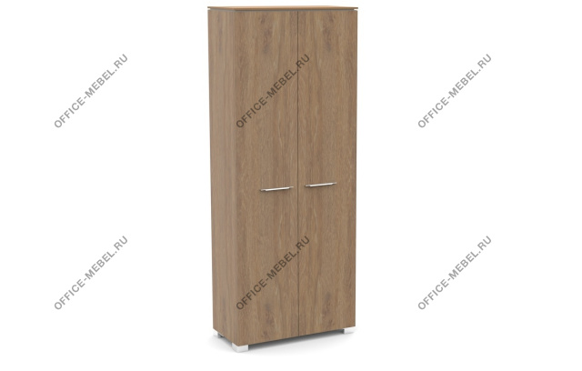 Шкаф для одежды комбинированный (вешалка, полки), задняя стенка ЛДСП G-741 на Office-mebel.ru