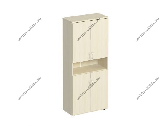 Шкаф для документов закрытый 4-дверный с нишей К 374 на Office-mebel.ru