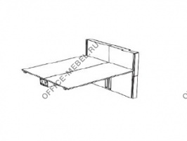 Продолжение двойного рабочего стола DK206BAPC на Office-mebel.ru