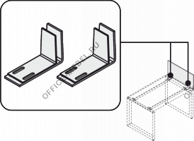 Крепление к экрану настольному боковому MDF903 на Office-mebel.ru