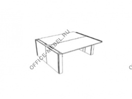 Двойной стол с боковым пьедесталом DK126BIC на Office-mebel.ru