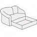 Мягкая мебель для офиса Двухместный диван с выдвижным ящиком 7 на Office-mebel.ru