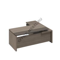 Стол руководителя с брифинг-приставкой боковой левый РС 125 на Office-mebel.ru