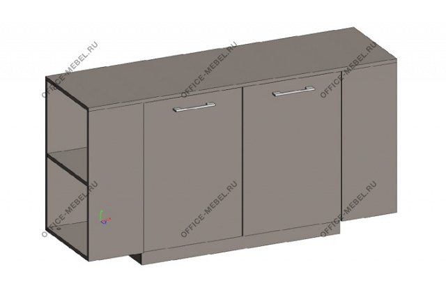 Шкаф низкий с боковыми стеллажами JNS922.U727 на Office-mebel.ru
