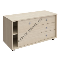 Тумба выкатная 3 ящика без замка дверь-купе ДСП В 202-550 на Office-mebel.ru