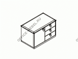 Приставная тумба (без сейфа) PVSUPDD на Office-mebel.ru