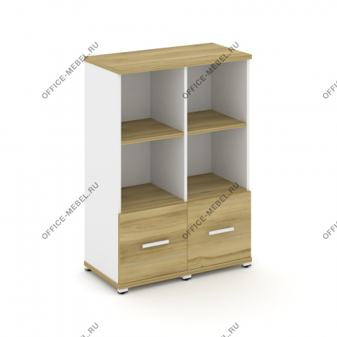 Шкаф две узкие секции, 3 ниши (2 фасада ЛДСП, 1 ниша) CN.STU-321 A на Office-mebel.ru
