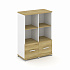 Шкаф две узкие секции, 3 ниши (2 фасада ЛДСП, 1 ниша) CN.STU-321 A на Office-mebel.ru 1