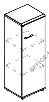 Шкаф средний узкий закрытый (топ МДФ) МР 9367 на Office-mebel.ru