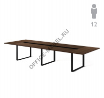 EXE Стол д/перегов L396 черн 101 911 WAL 09 BL на Office-mebel.ru