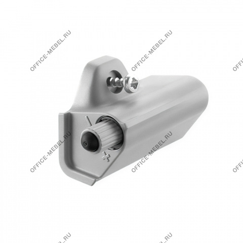 Доводчик угловой Glissando комплект 2 шт серый  на Office-mebel.ru