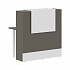 Стойка ресепшен прямая EDR 116, Мокко на Office-mebel.ru 1