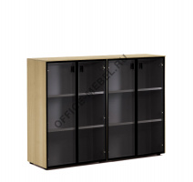 ENZO Шкаф-витрина H.120, 4 дв 109 723 ECL-L 01 на Office-mebel.ru