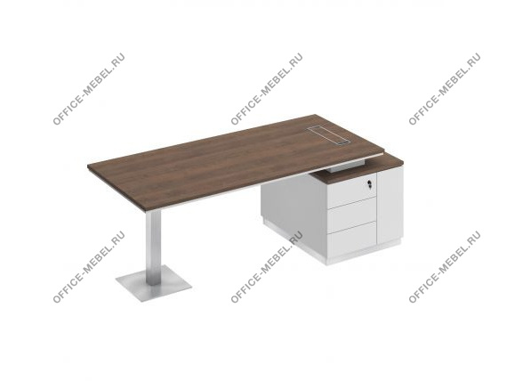 Стол на опорной тумбе (левый/правый) СИ 106 на Office-mebel.ru