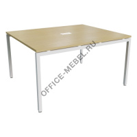 Стол переговоров STEEL 11701 белый каркас (с подрозетником) на Office-mebel.ru