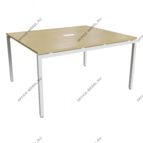 Стол переговоров STEEL 11701 белый каркас (с подрозетником) на Office-mebel.ru