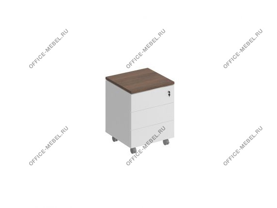 Тумба выкатная 3-ящичная с замком СИ 213 на Office-mebel.ru