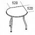 Брифинг-приставка фигурная (изогнутые металлические опоры) Fansy F2372 на Office-mebel.ru 1