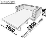 Диван-кровать двойной Клифорд (спальное место 1000 х 1900) на Office-mebel.ru