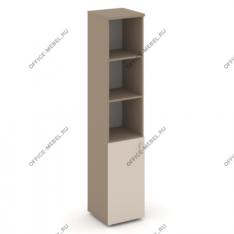 Шкаф высокий узкий л\п (1 низкий фасад ЛДСП) ES.SU-1.1 на Office-mebel.ru