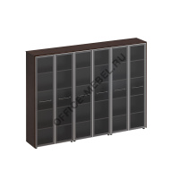 Шкаф для документов со стеклянными дверьми МЕ 381 на Office-mebel.ru