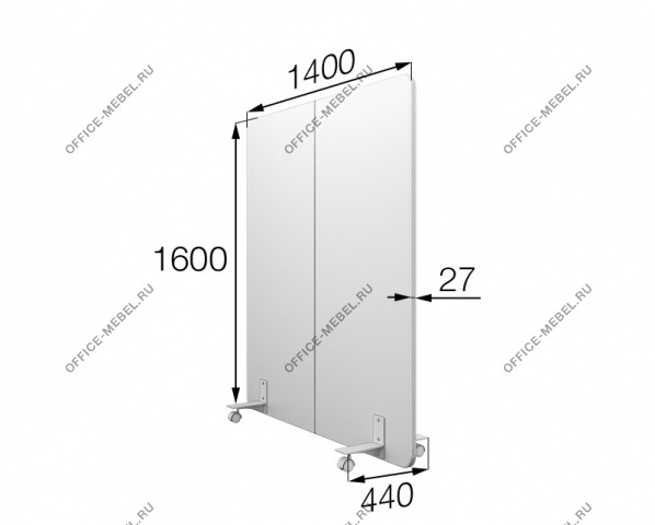 Перегородка на колесах 140/160 mv-140/160 на Office-mebel.ru