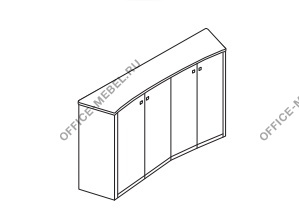 Книжный шкаф высокий PVFALC7 на Office-mebel.ru