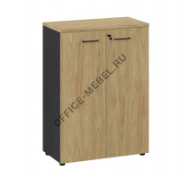 FLEX Шкаф средний, черн 135H002 15/6Z/6Z.34 на Office-mebel.ru