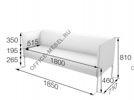 Диван 3-местный Brd3-2 на Office-mebel.ru