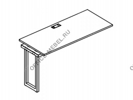 Секция стола рабочей станции на металлокаркасе QUATTRO А4 Б4 004-1 БП на Office-mebel.ru