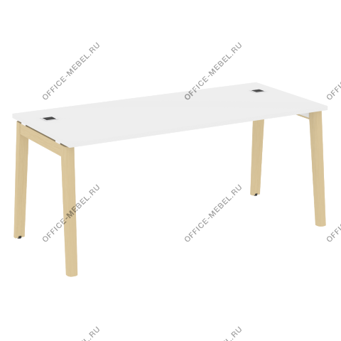 Стол рабочий руководителя, опоры - массив дерева OW.SRR-6.8 на Office-mebel.ru