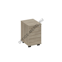 Тумба выкатная 3-х ящичная узкая А1 209 БП на Office-mebel.ru