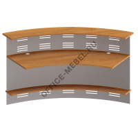 Модуль ресепшен 60 градусов с экраном ФР 465 + ФР 478 ХР на Office-mebel.ru