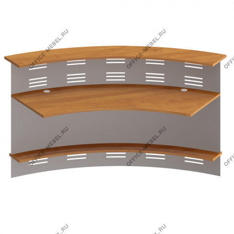 Модуль ресепшен 60 градусов с экраном ФР 465 + ФР 478 ХР на Office-mebel.ru