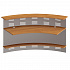 Модуль ресепшен 60 градусов с экраном ФР 465 + ФР 478 ХР на Office-mebel.ru 1
