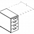 Тумба приставная 4-х ящичная с замком (1 скос) МР 9220 на Office-mebel.ru 1