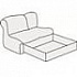 Мягкая мебель для офиса Элемент прямой двухместный с выдвижным ящиком 7А на Office-mebel.ru 1
