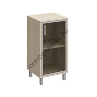 Шкаф для документов л\п, дверь в алюминиевой раме В 411-813 на Office-mebel.ru