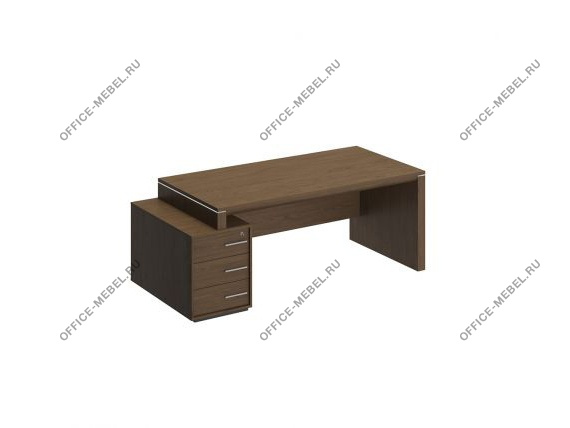 Стол руководителя левый на опорной тумбе малой ВЛ 146 ДТ на Office-mebel.ru