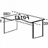 Стол рабочий фигурный (левый) Karstula F0144 на Office-mebel.ru 1