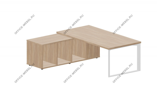 Стол на опорной сервисной тумбе Л\П FT200TSD на Office-mebel.ru