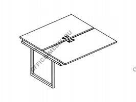 Секция стола рабочей станции на металлокаркасе QUATTRO (2х1600) А4 Б4 178-1 БП на Office-mebel.ru