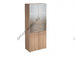 Шкаф широкий КВ228 (прозрачное) на Office-mebel.ru