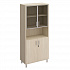 Шкаф для документов стекло в рамке + ДСП с замком + ниша В 430-823-1  на Office-mebel.ru 1