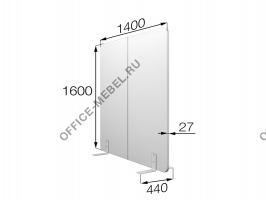 Перегородка без колес fx-140/160 на Office-mebel.ru