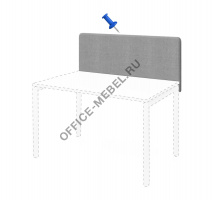 TOUR Экран выс ткань 120см pin СЕРЫЙ spec TSCR120*45 над столешницей Tempo 10 pinnable на Office-mebel.ru