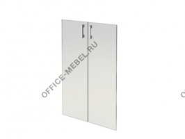 Комплект стеклянных дверей А-стл310 (к широкому шкафу А-310) на Office-mebel.ru