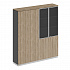 Шкаф закрытый со стеклом СИ 314 на Office-mebel.ru 1